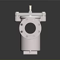 Stainless Steel Industrial Valve With Flange Connections And Top Handle Design
