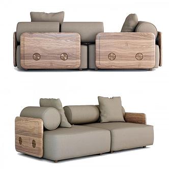 Double sofa 3d model