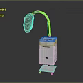 Modern Professional Equipment With White Main Body Flexible Black Arm Black Head And Stable Base