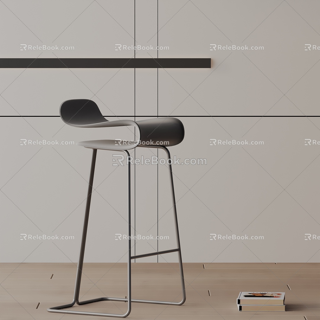 Modern Bar Chair 3d model