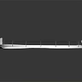 Modern High Speed Train Moving On Elevated Railway Track With Streamlined Design