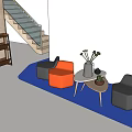 Modern Public Office Space Interior With Open Layout Desks Bookshelves And Windows