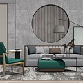 Modern Sofa Coffee Table Combination Sofa Coffee Table 3d model