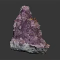 Natural Purple Wood Stone Decorative Piece With Unique Texture And Shine Finish