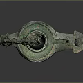 Ancient Bronze Tea Utensil With Dragon Head Design And Vintage Appearance