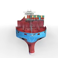 Maersk Line Container Ship Loaded With Multicolored Containers For Maritime Cargo Transport