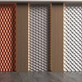 Modern Wall Panels With Diverse Textures And Colors 3d model