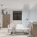 Hospital Outpatient Clinic Interior With Doors And Walls