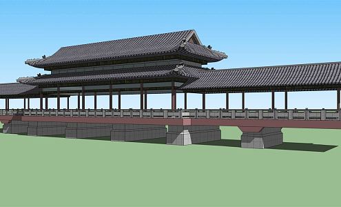 Chinese Bridge 3d model