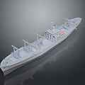 Military Naval Weapon Vessel Featuring Gray Long Hull Multiple Antennas And Deck Structures
