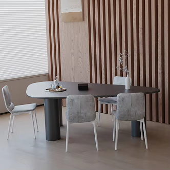 Modern table combination 3d model