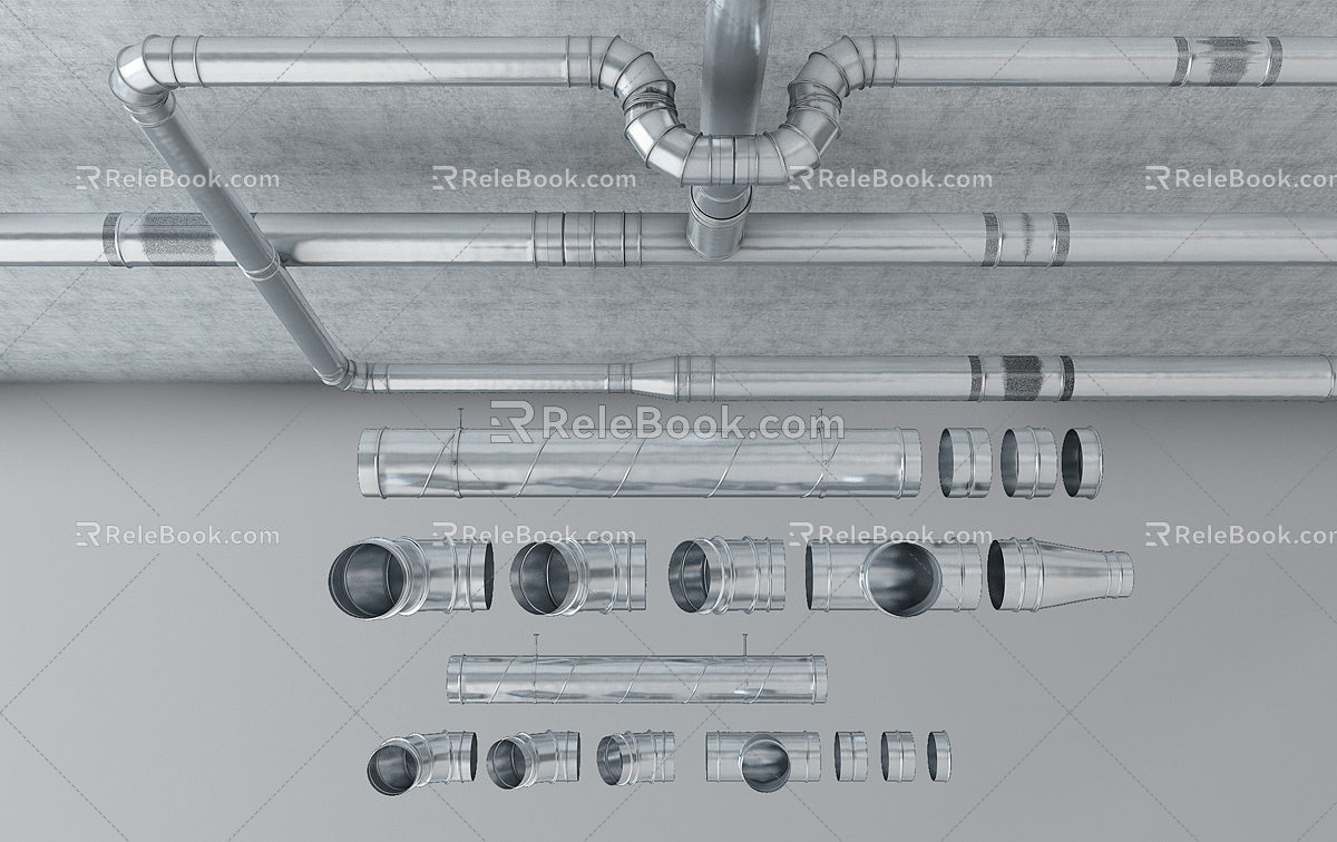 Piping 3d model