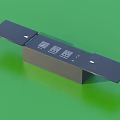 Black Power Strip With Foldable Sides And Multiple Sockets For Home Use