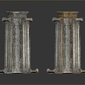 Columns Stone Columns Stone Columns Old Columns Roman Columns Roman Columns Classical Columns Greek Columns 3d model