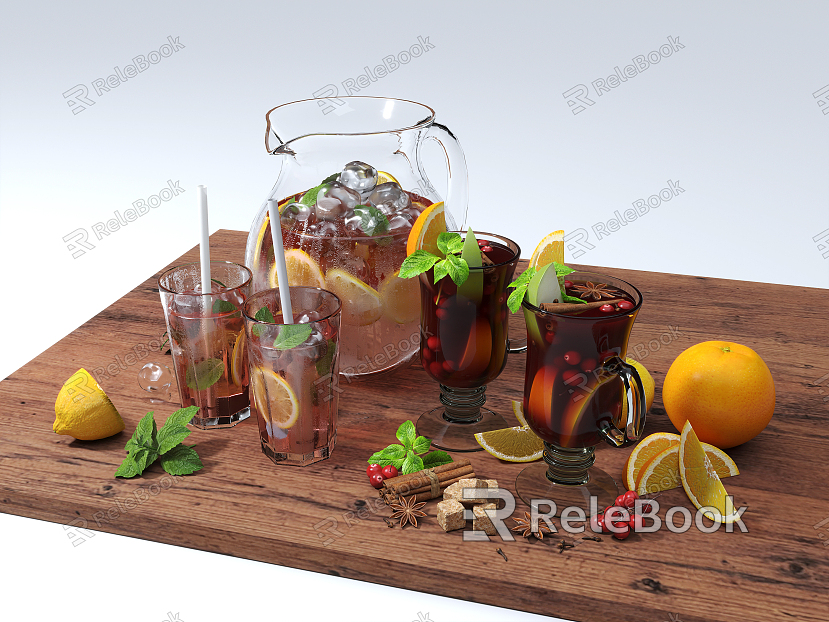 Modern Beverage Ornaments model