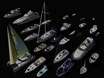 Yacht Collection V2 3d model