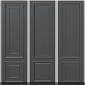 Modern Decorative Gray Wall Paneling For Interior Wall Design With Elegant Paneled Sections 3d model