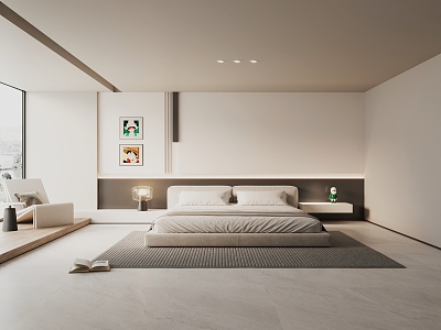 Minimalist Bedroom 3d model