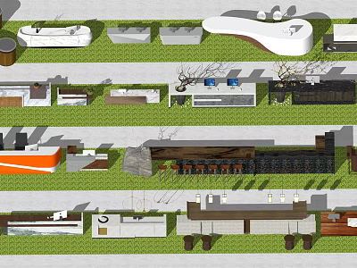 Modern Reception Desk Designs With Various Styles And Sleek Countertops 3d model