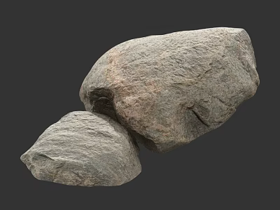 Natural Rough Stone Decorative Elements For Modern Home Interior Design Projects 3d model
