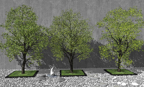 Modern Tree Landscape Tree 3d model