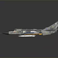 Detailed Military Fighter Jet Model With Gray Blue Body And Tail Markings On Dark Background