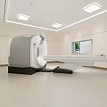 Modern Operating Room Interior With Blue Walls Advanced Medical Equipment And Surgical Lights