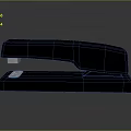 Black Modern Stapler As Daily Life Supplies With Smooth Surface For Office Use