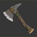 Tomahawk Axe Wooden Axe Handle Axe Mountain Axe Chopping Wood Axe Chopping Wood Axe Magic Axe 3d model