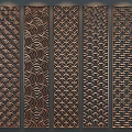 Decorative Metal Room Dividers Featuring Intricate Cutout Patterns And Modern Design