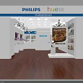 PHILIPS hue Lighting Experience Store with Display Shelves and Products