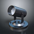 Modern Black Metal Spotlight Fixture with Stable Base Stand for Home Interior Lighting