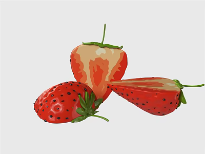 modern public chair strawberry 3d model modern public chair strawberry 3d model