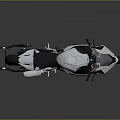 Sleek Silver BMW Motorcycle With Black Accents Red Stripes And Sporty Design