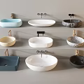 Wash basin wash basin counter basin faucet 3d model