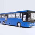 Modern Blue City Bus Exterior With Large Glass Windows And Sleek Modern Design