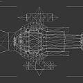 Tech Exhibition Hall Featuring Spiked Mechanical Device With Red Accents And Wheels