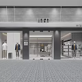 Elegant Sleek Contemporary Clothing Store With Well Arranged Apparel Display And Fashionable Mannequin Setups