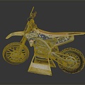 Modern motorcycle two-wheeled motorcycle off-road motorcycle road racing motorcycle 3d model