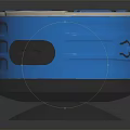 Blue Portable Wireless Bluetooth Speaker With Textured Surface And Control Buttons