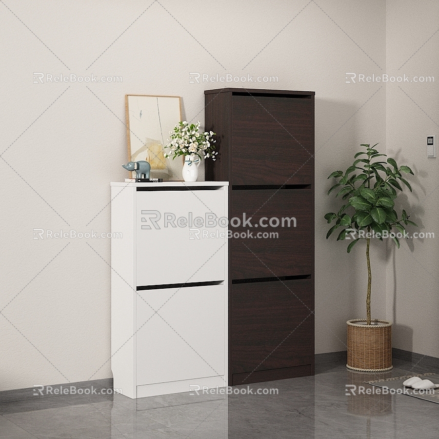 Entrance Shoe Cabinet Entrance Cabinet 3d model