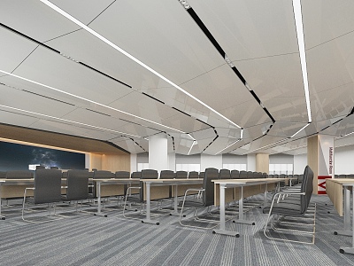 Modern lecture hall 3d model