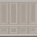 Various Gypsum Molding Designs With Rectangular And Decorative Patterns For Interior Wall Decor