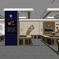 Elegant Modern Jewelry Store Interior With Glass Display Cases Golden Counters And Chandelier Lighting