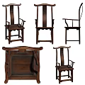 Traditional Wooden Leisure Chair With Detailed Backrest Armrest And Multi Angle
