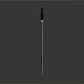 Sharp Metal Sword With Brown Handle And Reflective Blade On Smooth Surface