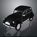 Black Vintage Classic Car With Retro Design And Sleek Body Style