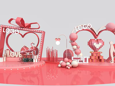 Modern Beauty Chen Valentine's Day Beauty Chen 3d model