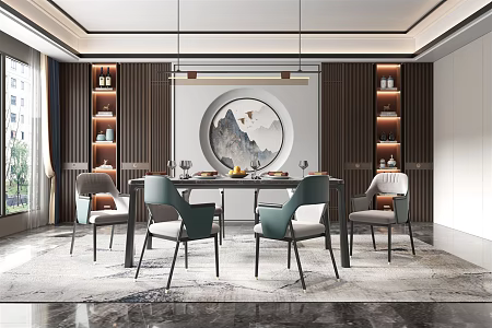 New Chinese Restaurant 3d model