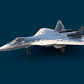 Modern Military Fighter Jet With Camouflage Paint Scheme And Twin Engine Design